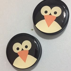 Penguin plugs body jewelry